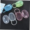 TOYANDONA 3sets Pacifier Storage Case Newborn Baby Pacifier Holder Box Loop Pp Material Safe Durable for Home Travel 5pcs*3 Color view 3