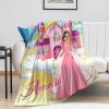 Artsadd Personalized Blankets for Kids Custom Princess Blanket for Baby Girls, Customized Blanket with Name & Photo for Toddler Newborn, Fleece Throw Blanket Birthday Baby Shower 60"x80" view 2