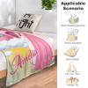 Artsadd Personalized Blankets for Kids Custom Princess Blanket for Baby Girls, Customized Blanket with Name & Photo for Toddler Newborn, Fleece Throw Blanket Birthday Baby Shower 60"x80" view 4
