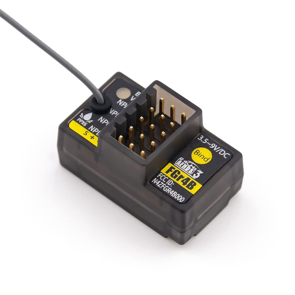 Flysky FGr4B 2.4G 4CH AFHDS 3 Micro Receiver PWM PPM i-Bus S.Bus Output for PL18 NB4 Lite RC Car Boat
