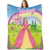 Artsadd Personalized Blankets for Kids Custom Princess Blanket for Baby Girls, Customized Blanket with Name & Photo for Toddler Newborn, Fleece Throw Blanket Birthday Baby Shower 40"x50" view 1