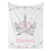 Personalized Blanket with Name Customizable Baby Blanket for Boys Girls Custom Elephant Blanket Custom Gifts for Christmas Birthday Valentines Day - 50x60 Inch view 1