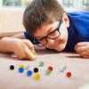 DODHEG 60 Pcs Acrylic Glass Marbles, Bulk Acrylic Marbles, for Various Marble Games 0.63 inch, Multicolor. view 3