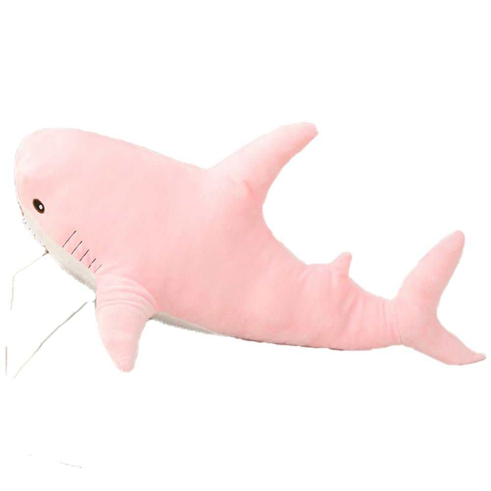 30 Inch Giant Shark Stuffed Animal Pillow, Soft Shark Toys Big Shark Plush Pillows for Kids,Comfortable Sleeping Pillow Back Cushion Doll Gift for Kids (pink)