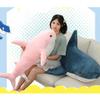 30 Inch Giant Shark Stuffed Animal Pillow, Soft Shark Toys Big Shark Plush Pillows for Kids,Comfortable Sleeping Pillow Back Cushion Doll Gift for Kids (pink) view 2
