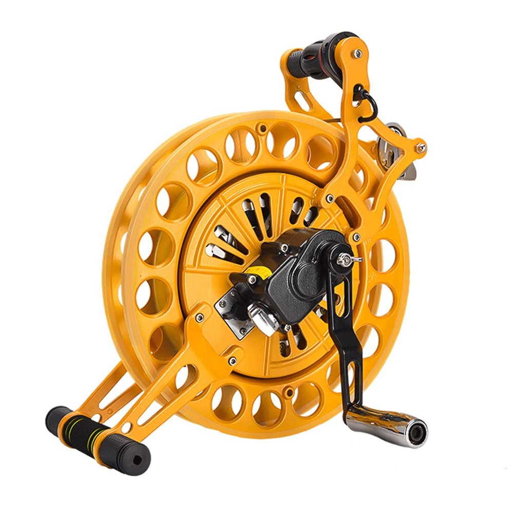 Lockable Kite Reel Winder Stainless Steel Hand-held Large Anti-Reversal Speed Kite Wheel Kite Line Kite Accessories for Outdoor Park Field