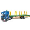 Timber Transport Truck Log Trailer with Loading Wood Grab Logging Flatbed Truck Toy Carrier Semi Tow Trucks Metal Diecast Construction Vehicles 2 in 1 Vehicle Playset Toy Trucks for Boys Kids Gifts view 3