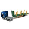 Timber Transport Truck Log Trailer with Loading Wood Grab Logging Flatbed Truck Toy Carrier Semi Tow Trucks Metal Diecast Construction Vehicles 2 in 1 Vehicle Playset Toy Trucks for Boys Kids Gifts view 4