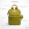AIITA Diaper Bag Backpack, Multifunction Diaper Bag with Changing Station, Stylish Baby Bags, Large Unisex Diaper Backpack for Mom and Dad, Baby Registry Search, Portable Changing Pad  Yellow Green view 2