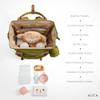 AIITA Diaper Bag Backpack, Multifunction Diaper Bag with Changing Station, Stylish Baby Bags, Large Unisex Diaper Backpack for Mom and Dad, Baby Registry Search, Portable Changing Pad  Yellow Green view 4