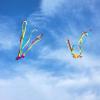 Flying Hoofer Large Octopus Kites(4packs) for Kids and Adults - Easy to Fly, 28X158 3D Software Colorful Kite with Long Tails. Perfect for Beach and Outdoor Activities (Red&Blue&Orange&Purple). view 3