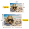 Golden Retriever Dog Beach Jigsaw Puzzle 1000 Pieces Summer Vacation DIY Wall Art Intellectual Decompressing Educational Fun Game for Adults Teens view 2