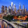 Jigsaw Puzzles 500 Pieces for Adults Beginners Philadelphia Pennsylvania Illuminated Skyline Classic Puzzle DIY Kit Wooden Toy Unique Gift Home Decor view 1