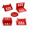 24 Pack 4" Flatbed Edge Protectors with Carrying Case, 4" Winch Ratchet Straps Plastic Corner Protectors for Flatbed Cargo Load (Red) view 2