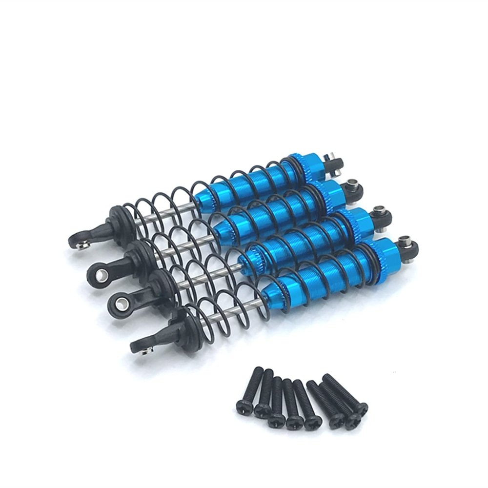 12402a Shock Shock OiMetal Oil Filled Front & Rear Shock Absorber Damper For Wltoys 12402-A A323 12409 1/12 RC Car Upgrade Parts Modification accessories (Color : Blue)