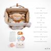 AIITA Diaper Bag Backpack, Multifunction Diaper Bag with Changing Station, Stylish Baby Bags, Large Unisex Diaper Backpack for Mom and Dad, Baby Registry Search, Portable Changing Pad  White Beige view 4