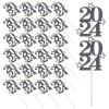 ABOOFAN 30pcs Year Cake Toppers Graduation Cupcake Picks for Party Decorations Fun and Portable Cake Decor for Memorable Celebrations and Festive Atmosphere view 1