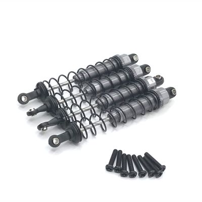 12402a Shock Shock OiMetal Oil Filled Front & Rear Shock Absorber Damper For Wltoys 12402-A A323 12409 1/12 RC Car Upgrade Parts Modification accessories (Color : Titanium)