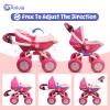 ANNIVIA Baby Doll Stroller - Metal Fold Up and Down Pram Carriage for Dolls view 3