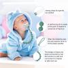 MINMUNJIU Silicone Pacifier Clip Holder, 4 Pack One Piece Soft Flexible Binky Clips Pacifier Holder Clip for Boys view 3