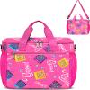 FOKDUVB Bingo Bag for Daubers Dabbers Dotters Tote Bag with Pockets for Bingo Stuff Supplies (Pink) view 1