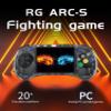 RG ARC S Retro Handheld Game Console , Single Linux System with 128G SD Card 4541 Games Support 5G WiFi 4.2 Bluetooth Moonlight Streaming and TV Output (Transparent Black) view 2
