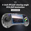 RG ARC S Retro Handheld Game Console , Single Linux System with 128G SD Card 4541 Games Support 5G WiFi 4.2 Bluetooth Moonlight Streaming and TV Output (Transparent Black) view 3