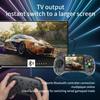 RG ARC S Retro Handheld Game Console , Single Linux System with 128G SD Card 4541 Games Support 5G WiFi 4.2 Bluetooth Moonlight Streaming and TV Output (Transparent Black) view 4