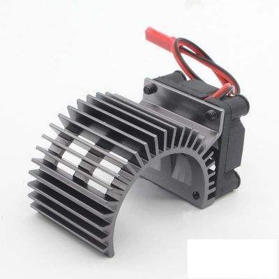 BrewJa Brushless Motor Heatsink + Fan Cooling 550 540 Size RS540 Heat Sink Cover Electric Engine for RC Model Car Compatible with HSP 7014 (Color : Light Grey)