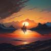 500 Piece Jigsaw Puzzle for Adults, Sunset Sailboat Woodiness Puzzle, Art DIY Educational, Gift Wall Decor view 1