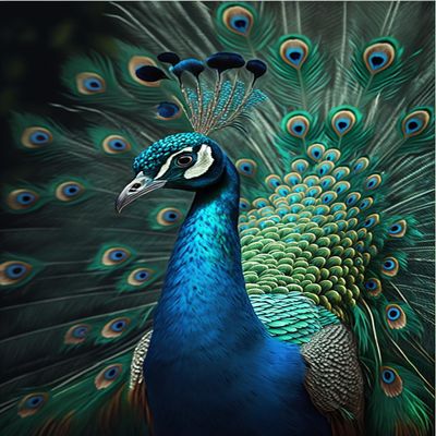500 Piece Green Peacock Wooden Jigsaw Puzzle, Challenging and Fun Activity - Interesting and Warm Art Adult Puzzles - Modern Home Decor Ideal Gift