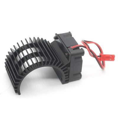 BrewJa Brushless Motor Heatsink + Fan Cooling 550 540 Size RS540 Heat Sink Cover Electric Engine for RC Model Car Compatible with HSP 7014 (Color : Black)