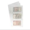 PCCB MINGT 10Pcs Standard 9-Hole Transparent Single-Sided Album Inner Sheets Card Stamp Banknote Collection Album Inserts Pages For Coin Collecting And Supplies (3 Pockets) view 1