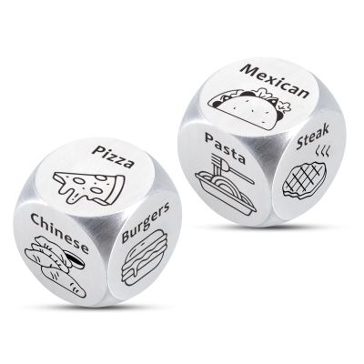 5 Senses Gift for Him, Anniversary Wedding Gifts for Him Her, Mens Valentines Gifts, 6 Year Anniversary Iron Dice for Men Stocking Stuffers for Women Men, Boyfriend Husband Fiance Valentines Day Gift