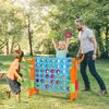 AKUSTIK Giant Connect Game Outdoor, 4 in a Row Jumbo 4 to Score for Kids Adults Family Party Yard Lawn, Large Connect Game with Quick Release Slider 42 Jumbo Rings view 2