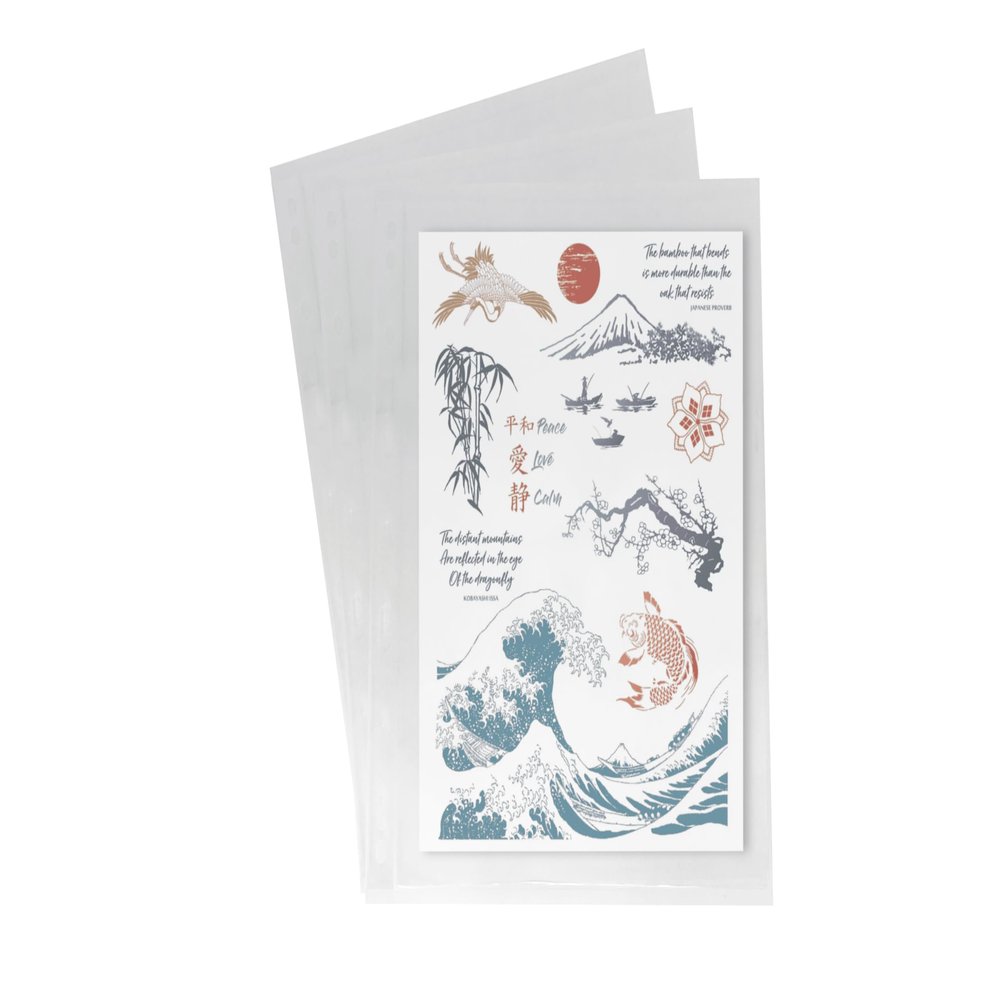PCCB MINGT 10Pcs Standard 9-Hole Transparent Single-Sided Album Inner Sheets Card Stamp Banknote Collection Album Inserts Pages For Coin Collecting And Supplies (Single Pocket)