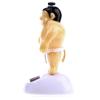 ulafbwur ABS Funny Sumo Wrestler Solar Power Swinging Car Interior Dashboard Ornament Gift view 4