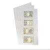 PCCB MINGT 10Pcs Standard 9-Hole Transparent Single-Sided Album Inner Sheets Card Stamp Banknote Collection Album Inserts Pages For Coin Collecting And Supplies (4 Pockets) view 1