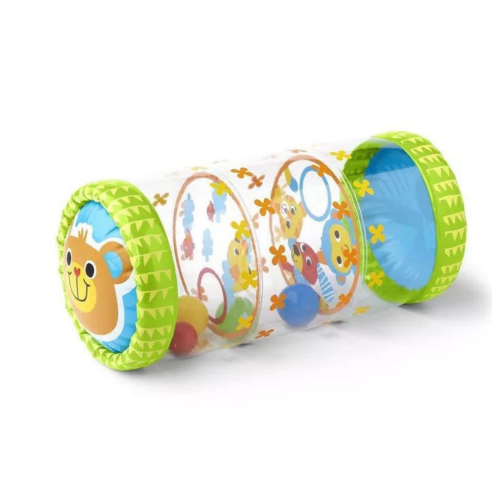 JTLB Infant Inflatable Roller Toy, PVC, Early Development Crawling Roller with Ball & for Babies 3 Months to 3 Years Old