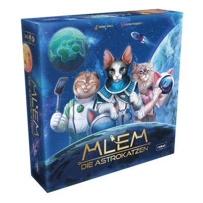 Rebel, MLEM: The Astrocats, Family Game, Dice Game, 2-5 Players, from 8+ Years, 30-60 Minutes, German, Multicoloured, Colourful