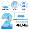 Birchio Number 2 Pinata Bundle with a Blindfold and Bat(16.2 x 11.2 x 4 Inches), Perfect for Boys and Girls Birthday Party Supplies, Blue Theme Birthday Decoration view 3