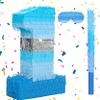 Birchio Number 1 Pinata Bundle with a Blindfold and Bat(16.2 x 10.7 x 4 Inches), Perfect for Boys and Girls Birthday Party Supplies, Blue Theme Birthday Decoration view 1