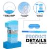 Birchio Number 1 Pinata Bundle with a Blindfold and Bat(16.2 x 10.7 x 4 Inches), Perfect for Boys and Girls Birthday Party Supplies, Blue Theme Birthday Decoration view 3