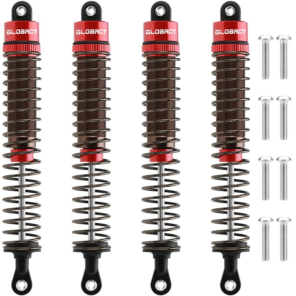 EPINON RC Shock Absorber Oil Adjustable 4Pcs Damper Set for 1/10 RC Crawler Car Axial SCX10 TRX4 D90 (120mm)