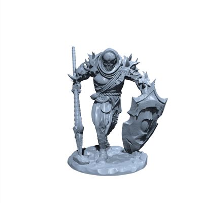 Drakhal The Death Commander | Carcassmen | Undead Miniature for Tabletop Games Like D&D 5e and TTRPG War Gaming Medium (Normal Size)