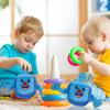 Aviv Judaica 2 Hanukkah Plush Musical Dreidels 2 Hanukkah Songs Driedel Stuffed Plushy Melodic Drydel Chanukah Spinning Top Toy Childrens Hanukah Gift My First Hanukkah Dreidel for Toddlers view 3