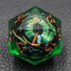 Dungeons and Dragons DND Dice D20, Moving Eyeball Liquid Core Dice Set D&D 33MM Oversized D20 Single Sharp Edge Resin dice with Gift Case, Polyhedral Dice for Role Playing Game view 1
