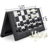 GAENZA New Kids Chess, ABS Chess Board and Hips Material Chess Pieces, Portable Travel Foldable Chess Set with Storage Box Toys view 2