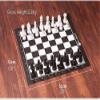 GAENZA New Portable Travel Chess, Leather Chess Board and Acrylic Chess Pieces, Chess Set with with Storage Bag for Kids and Adults Toys view 2