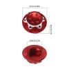 Micro Traders 4Pcs RC Car 17mm Hex Wheel Nut Anti-Dust Cover Nut Replacement Fit for 1/8 RC Car Model RC Off-Road Truck Compatible with Redcat Compatible with E-Revo, Red view 4